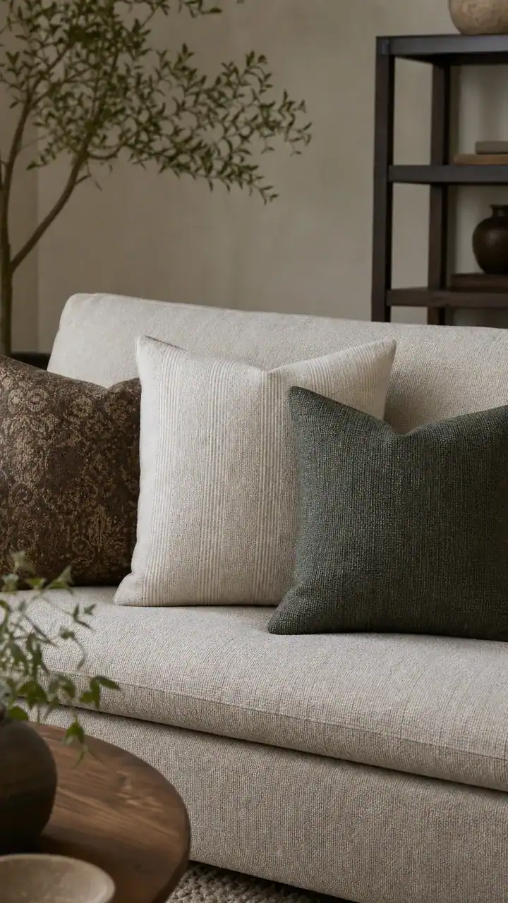 3. Group Throw Pillows In Odd Numbers Instead Of Even