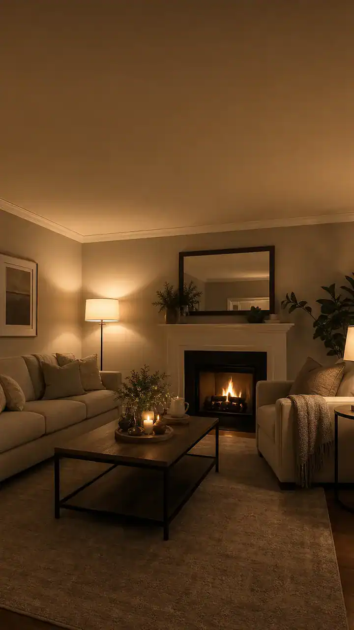 11. Skip The Center Ceiling Light For Lamps Instead