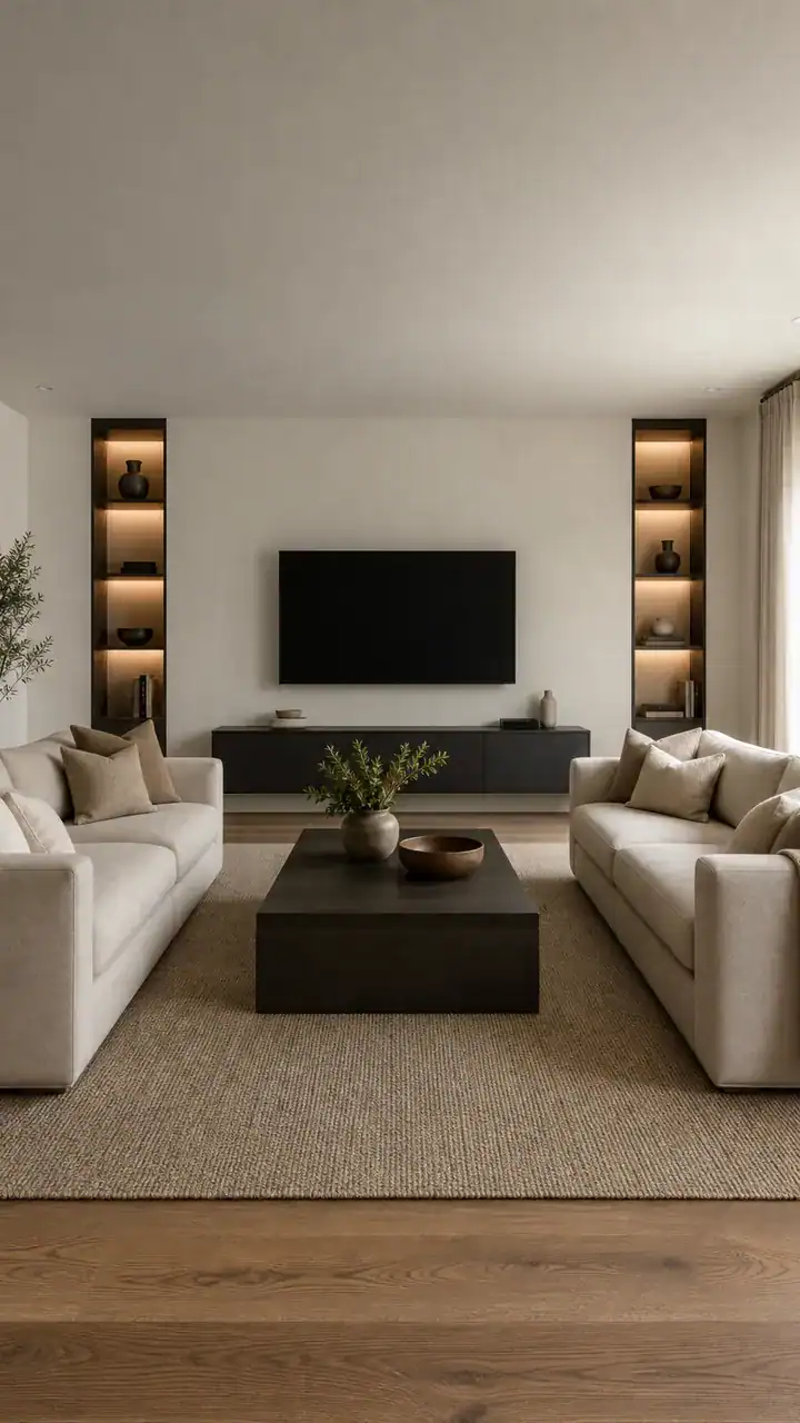 19. Turn The Couches To Face Each Other, Not Just The TV