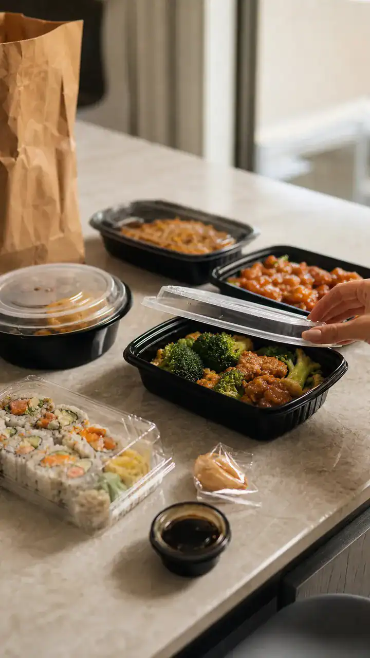 12. Letting Takeout Replace Meals During A Busy Week