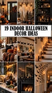 19 Striking Indoor Halloween Ideas That Turn a Plain Room Into a Showpiece Cozy indoor Halloween decor ideas