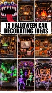 15 Surprising Halloween Car Decorating Ideas Nobody at Trunk-or-Treat Has Seen Yet Halloween car decorating ideas collage