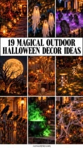19 Striking Outdoor Halloween Decorations That Make a Plain Yard Feel Magical Magical Outdoor Halloween Decor