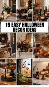 19 Stupid-Easy Halloween Decor Ideas That Look Like a Magazine Did Them Nine stylish Halloween home decor ideas