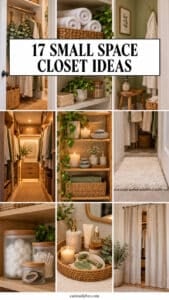 17 Closet Ideas for Small Spaces That Make Getting Dressed Feel Like a Spa Day Spa-Inspired Small Closet Ideas