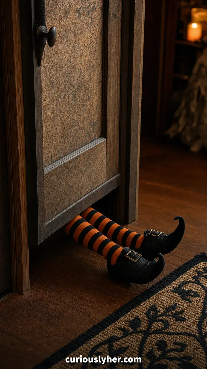 10. A Pair of Witch Legs Poking Out From Under the Door Frame