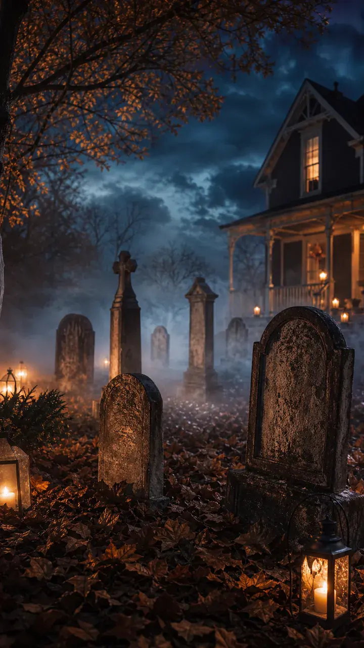 14. A Scary Graveyard Scene on Your Front Lawn