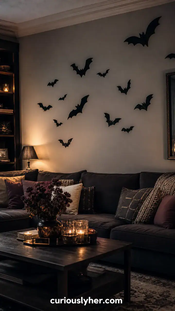 15. Eerie Bats Flying Across Your Living Room Wall
