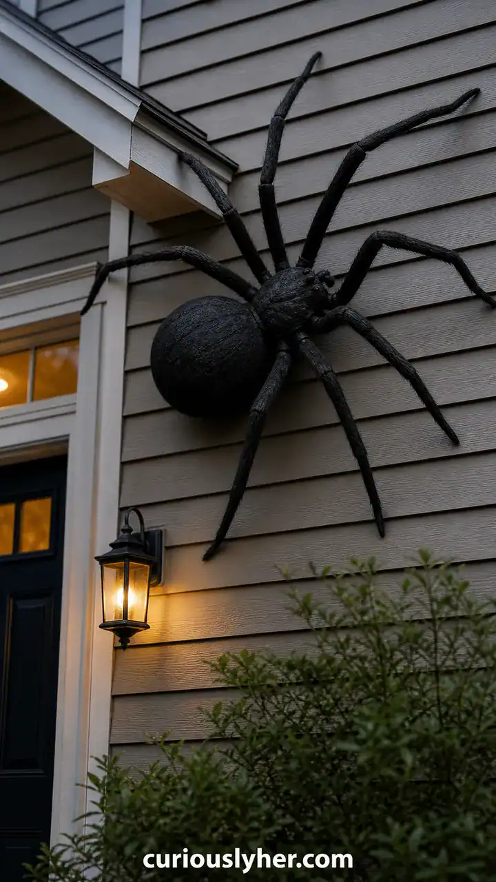 1. A Giant Black Spider Crawling Up the Front of Your House