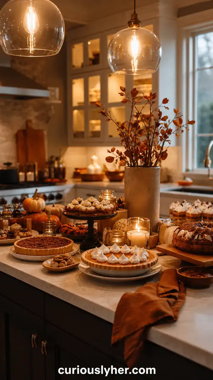 10. Your Kitchen Island Turned Into a Thanksgiving Dessert Spread