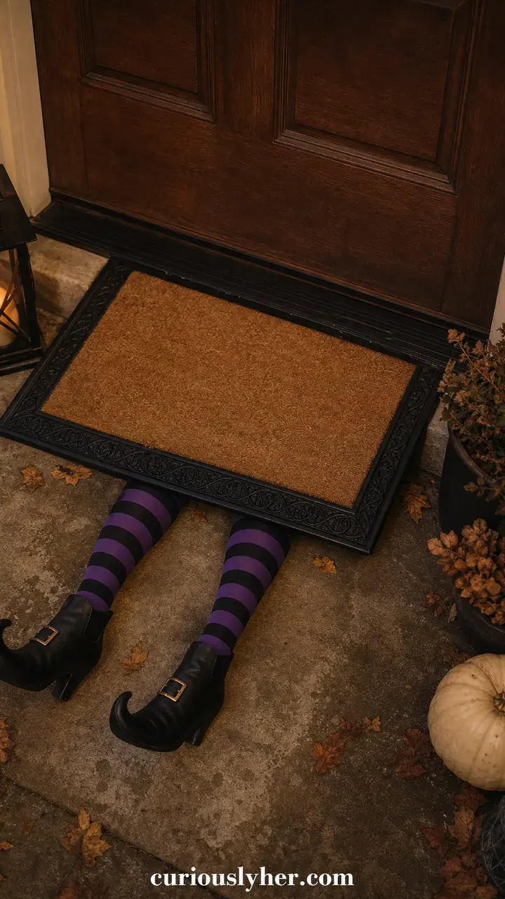 12. A Pair of Witch Legs Sticking Out From Under Your Front Door Mat